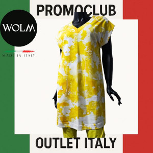 Рокля WOLM, размер M, 100% памук, жълта, Италия